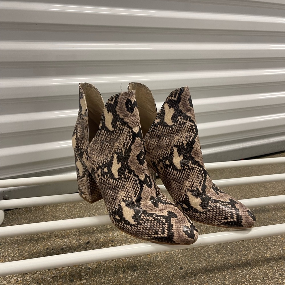 Steve Madden | Snake Print | Round Toe Ankle Boot… - image 6